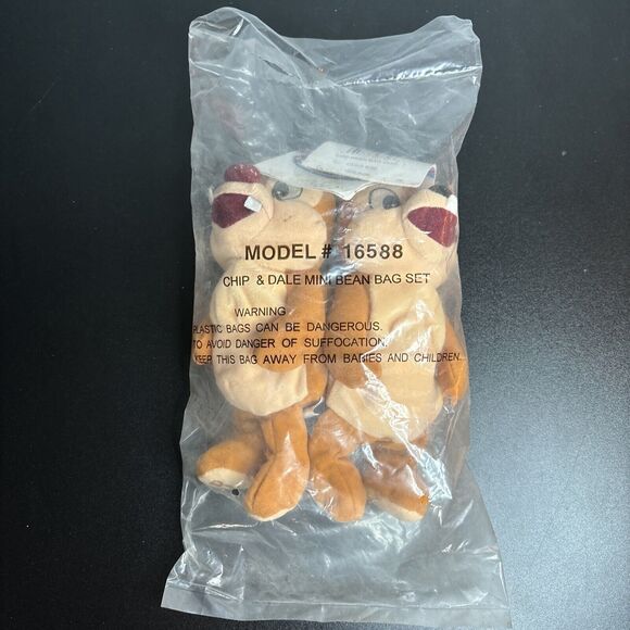 Disney Other - Disney Store Chip N Dale 7" Mini Bean Bag Plush Set NWT READ 16588